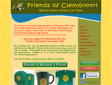 Tablet Screenshot of friendsofclemy.com